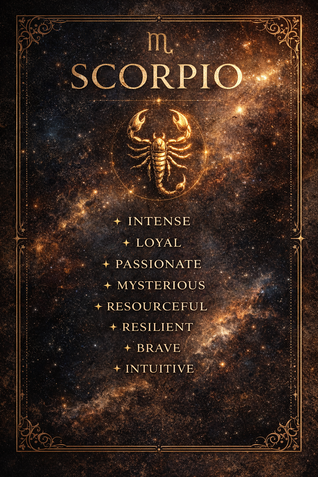 Scorpio Zodiac Necklace