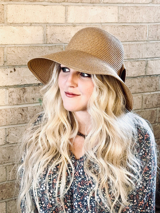Berlin Belle wide Brim Bow Hat