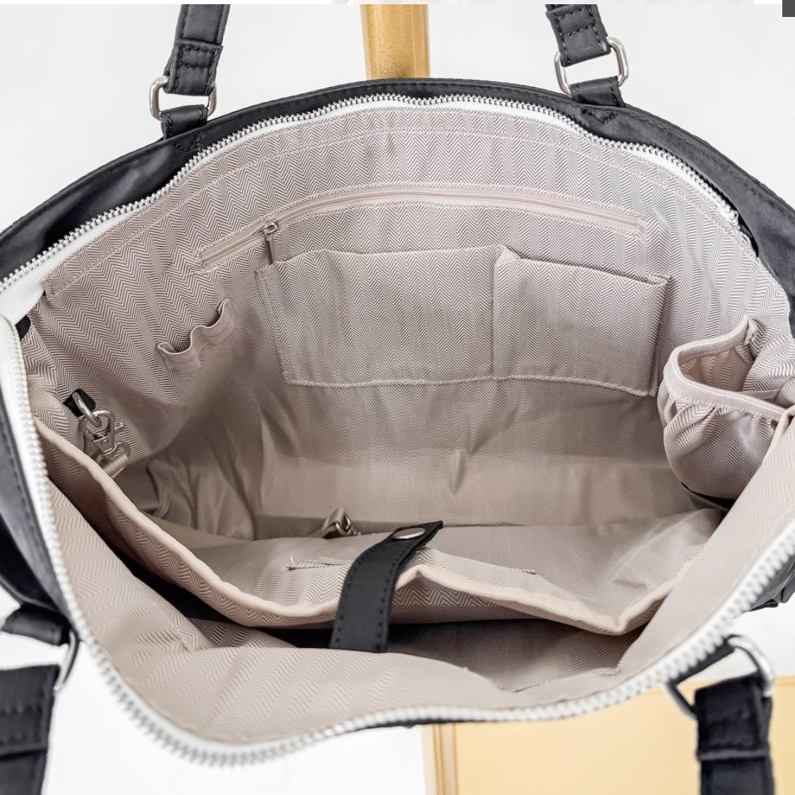 Nina Nylon Organizer Tote Bag