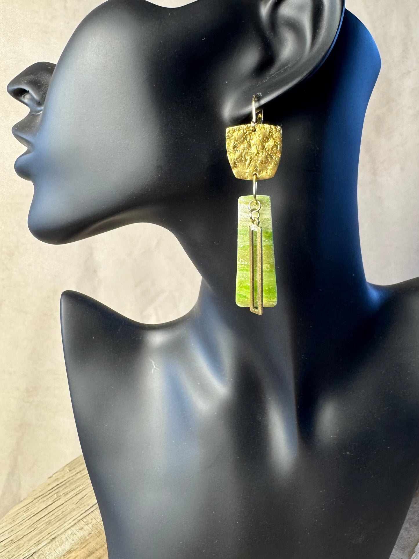 Golden Moss Earrings