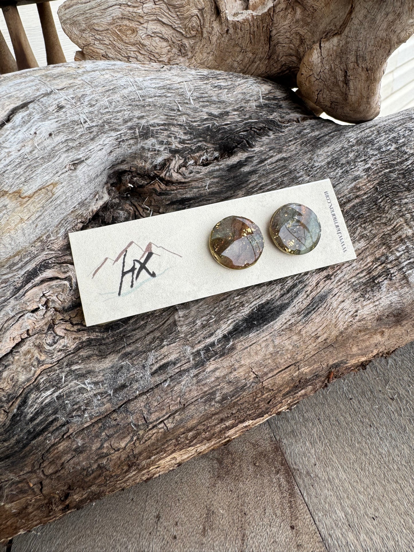 Faux Stone Studs