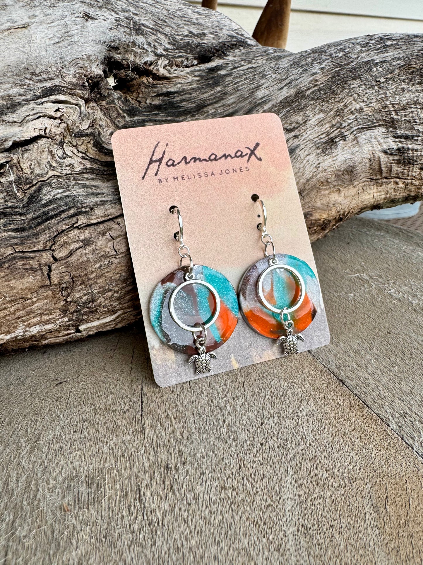 Tidepool Turtle Earrings