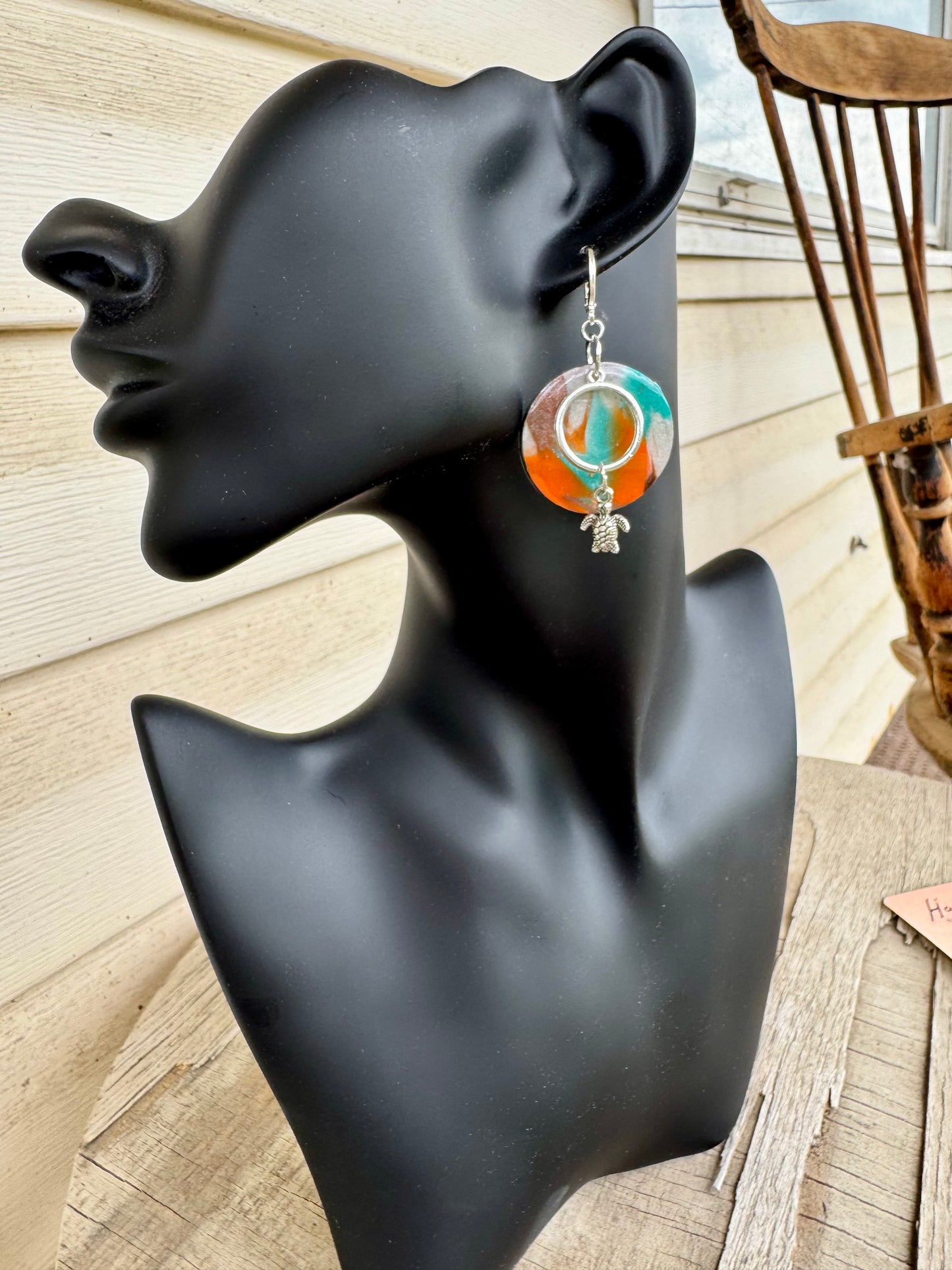Tidepool Turtle Earrings