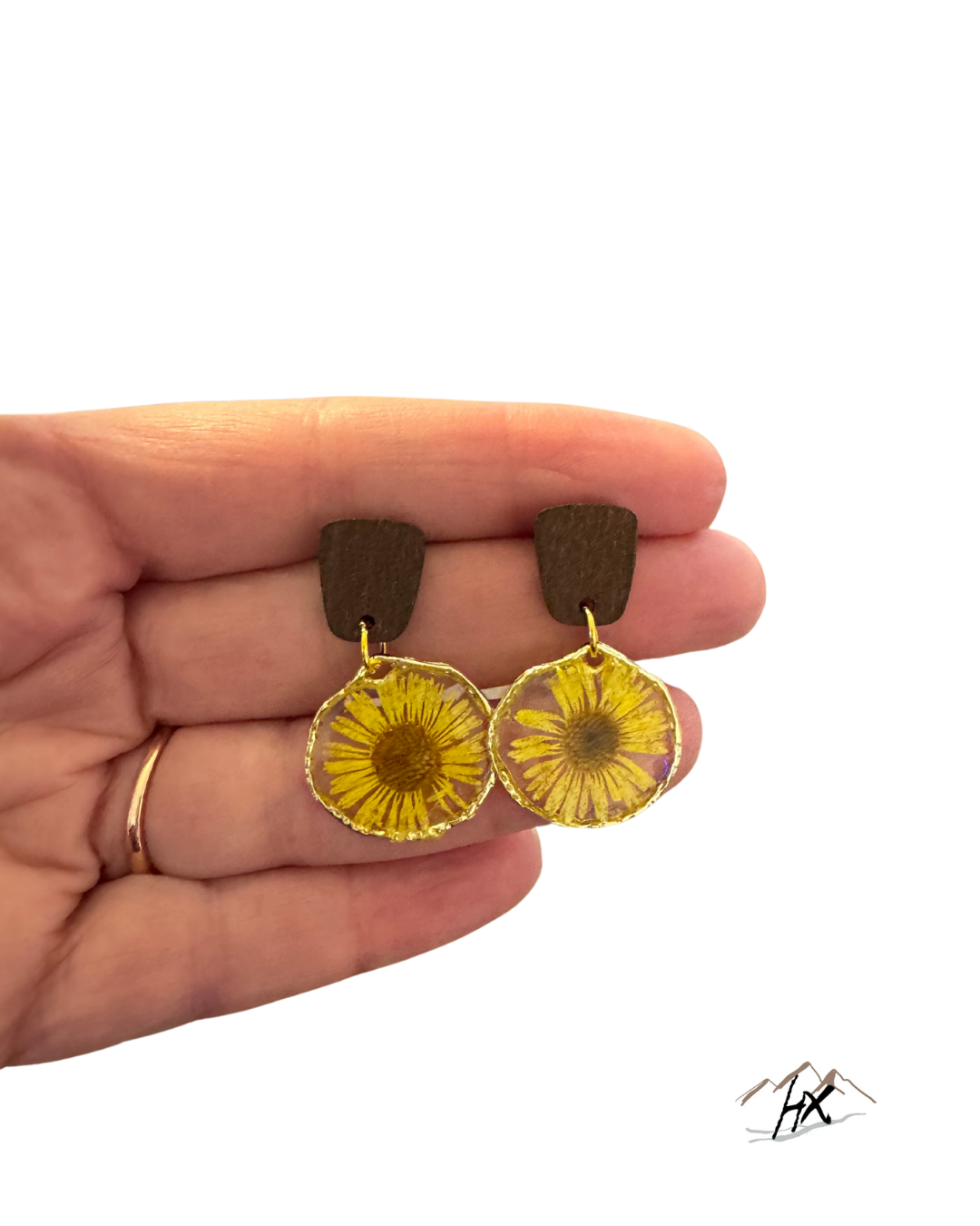 Sunflower drop Earrings