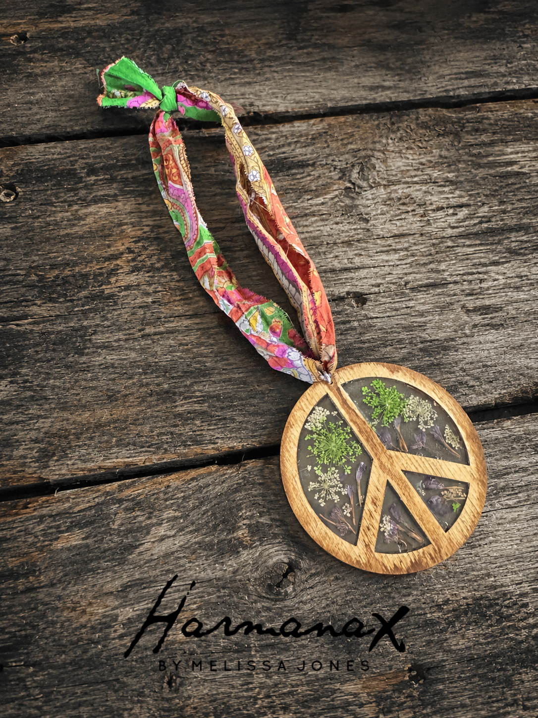 Wildflower Peace Rearview Charm