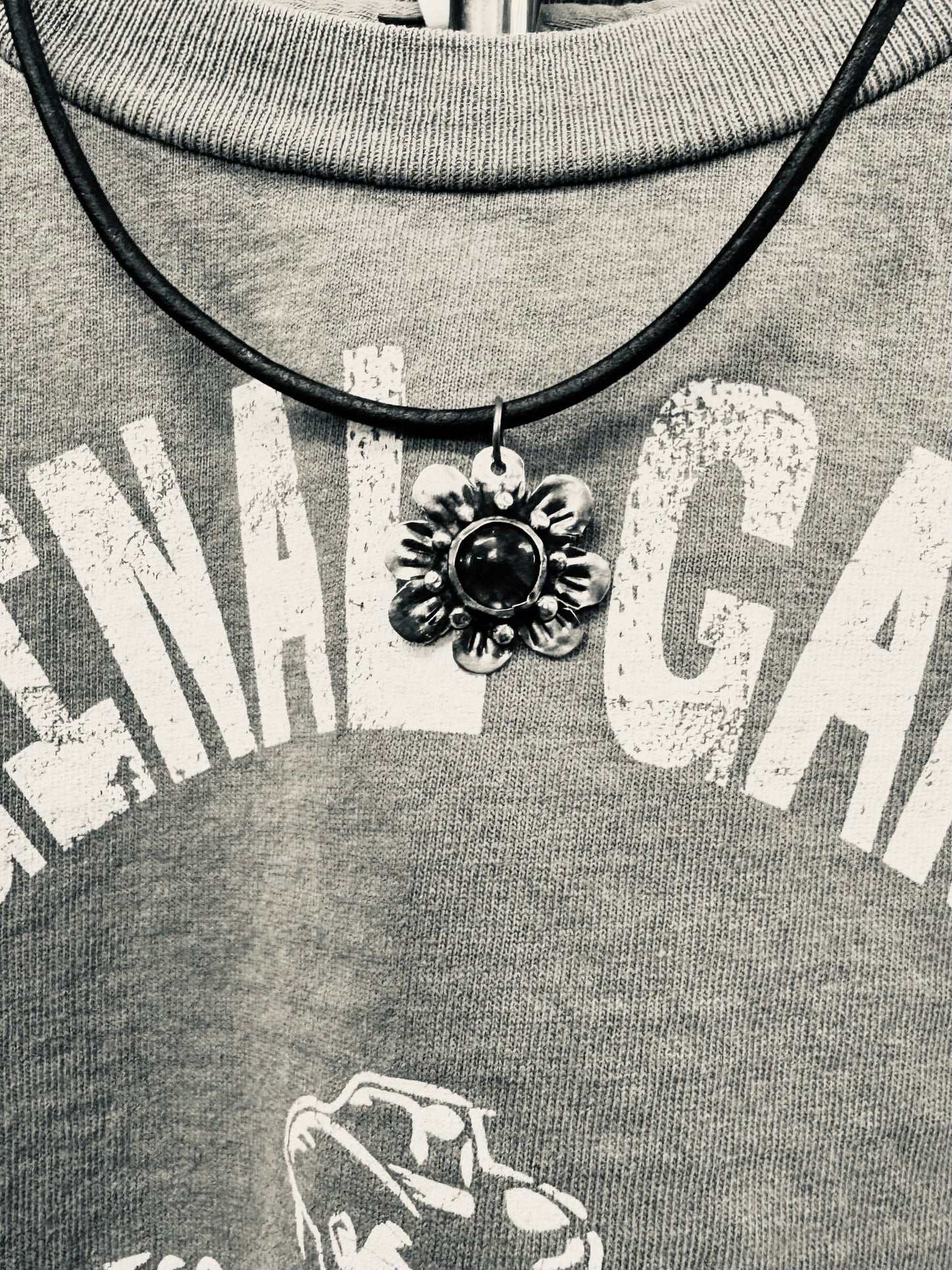 Labradorite Flower Necklace
