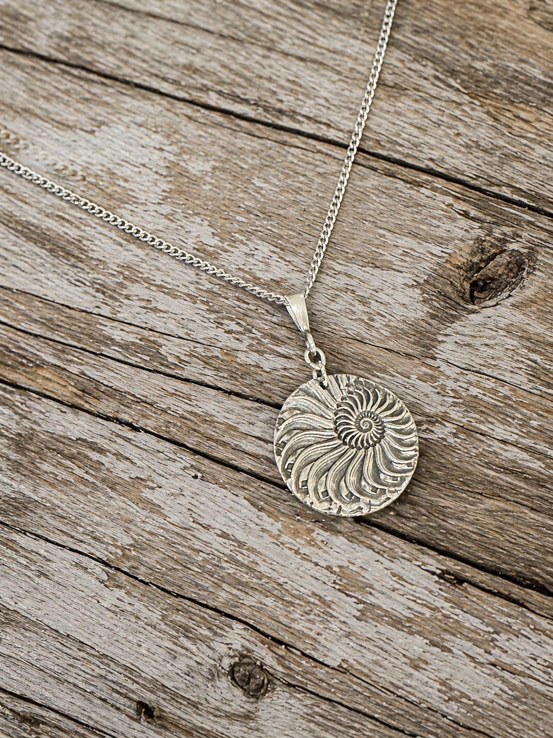 Nautilus Fine Silver Necklace