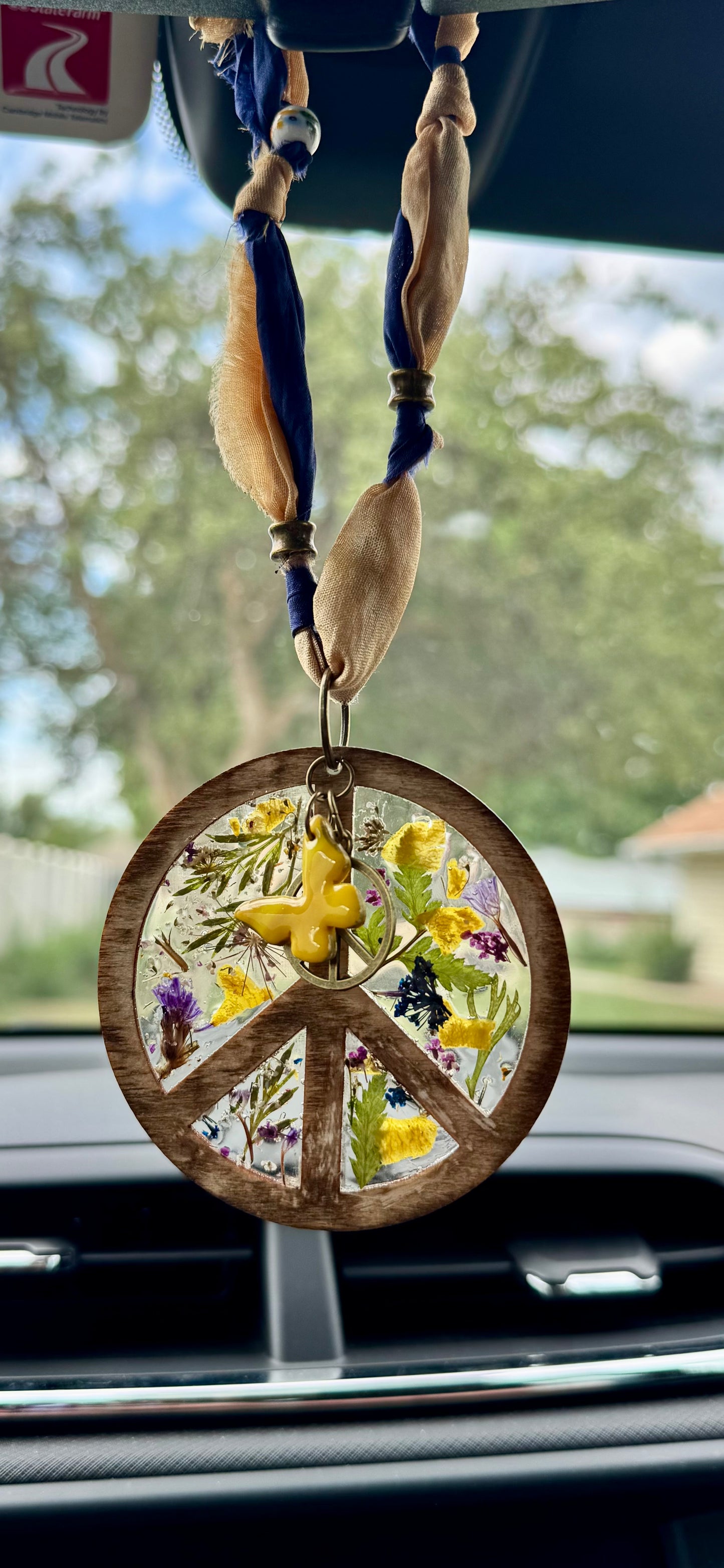 Peace In Bloom-Car Charm