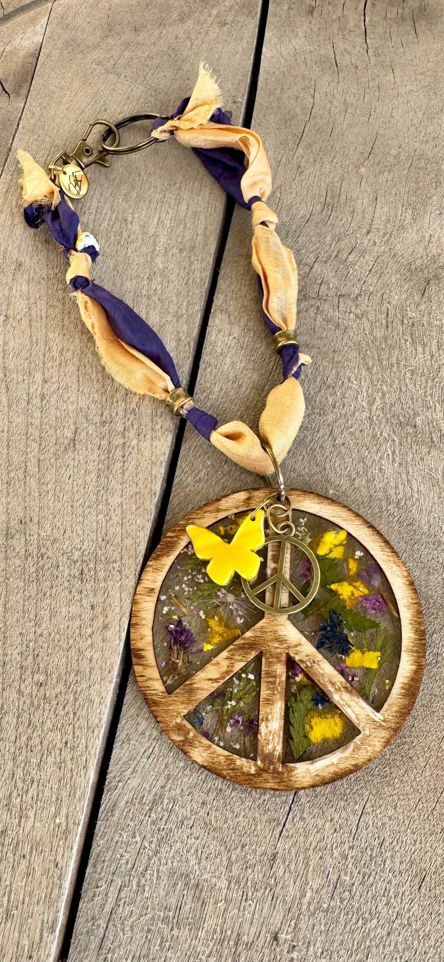 Peace In Bloom-Car Charm