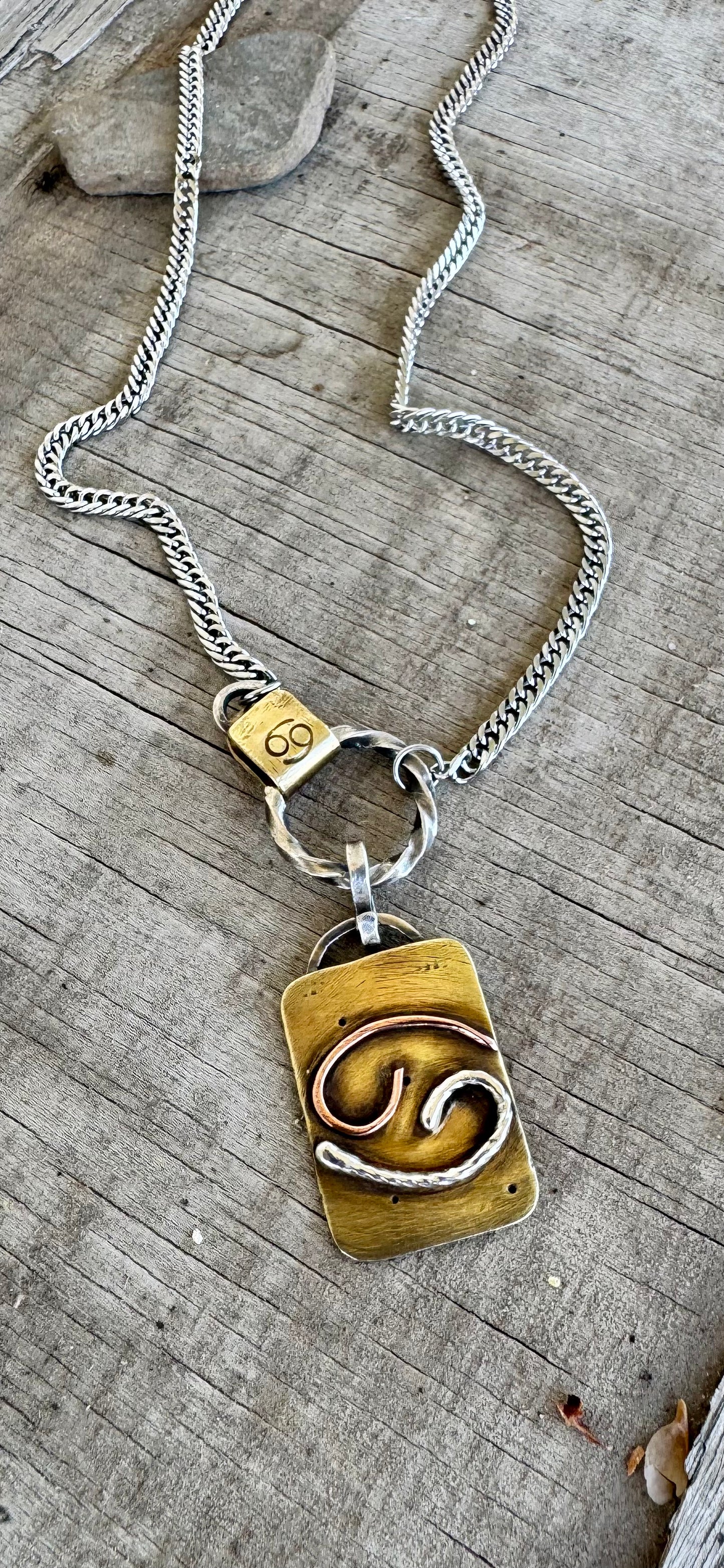 Cancer ♋️ handmade necklace.  (The Zodiac Collection).