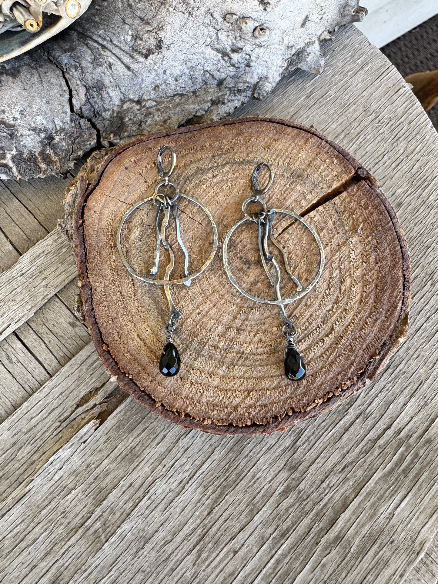 Sterling silver and Black Onyx Earrings
