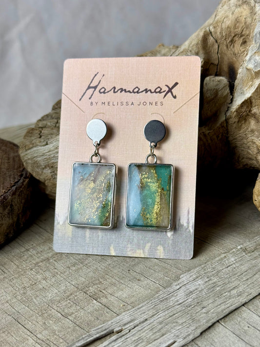 Emerald Horizon Earrings