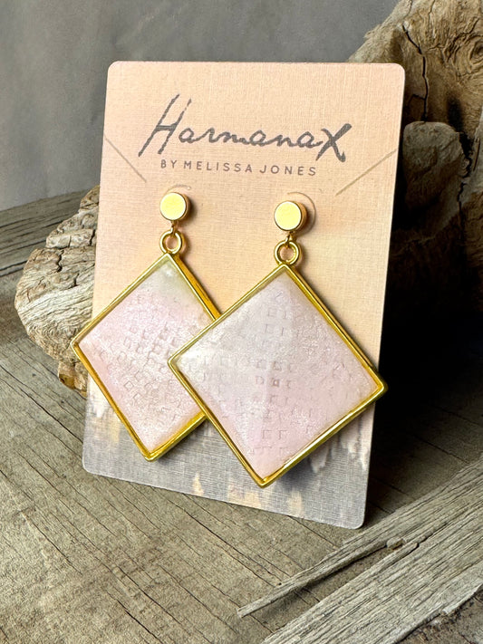 Pink Diamonds Earrings