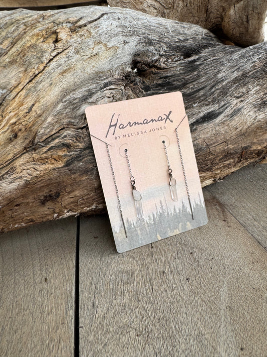 Crystal Threader Earrings