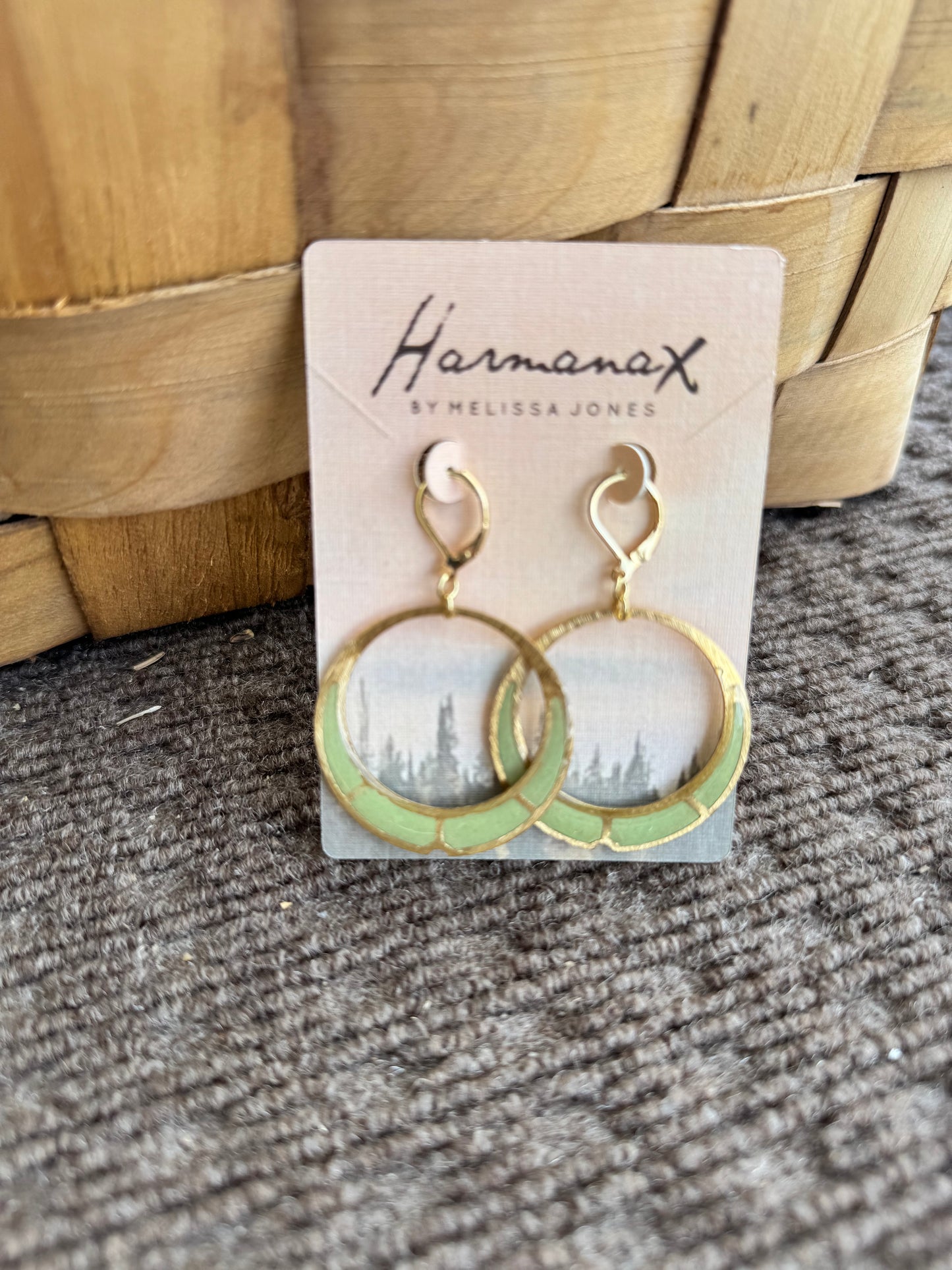 Soft Green Hoops