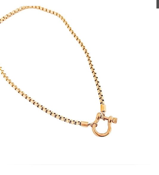 Locked In Luck Gold Toggle Necklace