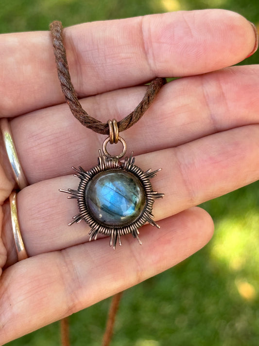 Labradorite Sunburst Necklace